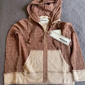 Claeson Hoodie/Sweatshirt- Size M Light Brown, NWT